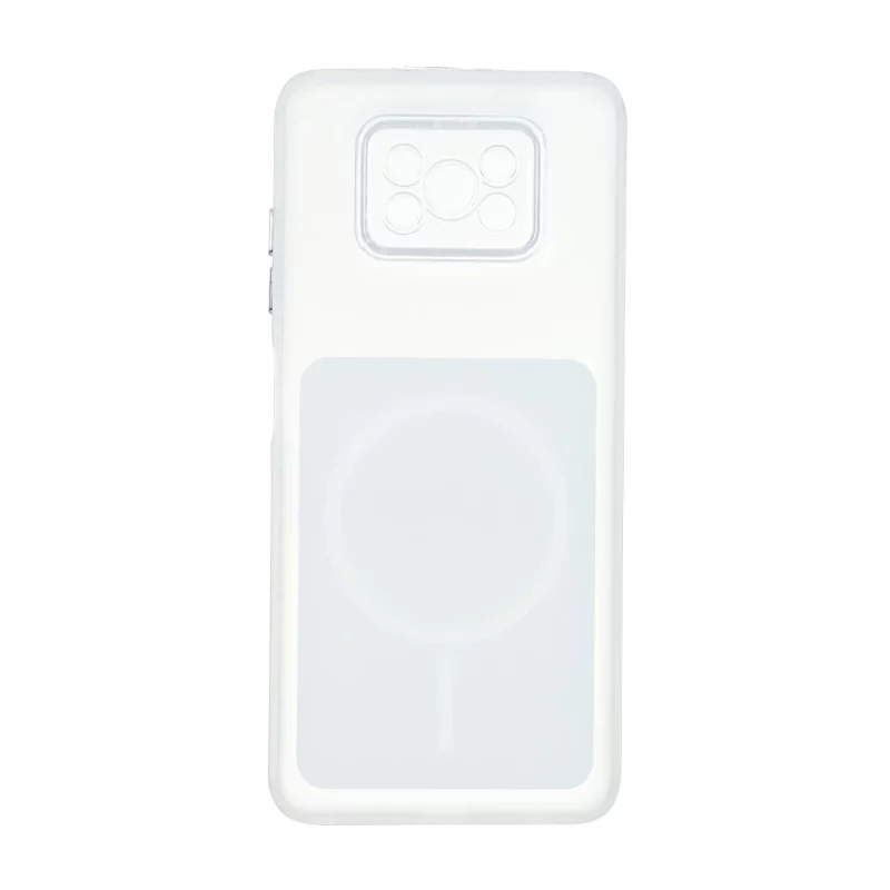 قاب مستطیلی مات طرح مگ سیف لنز شفاف Xiaomi Poco X3 / Poco X3 Pro / Poco X3 NFC - سفید - تصویر 2