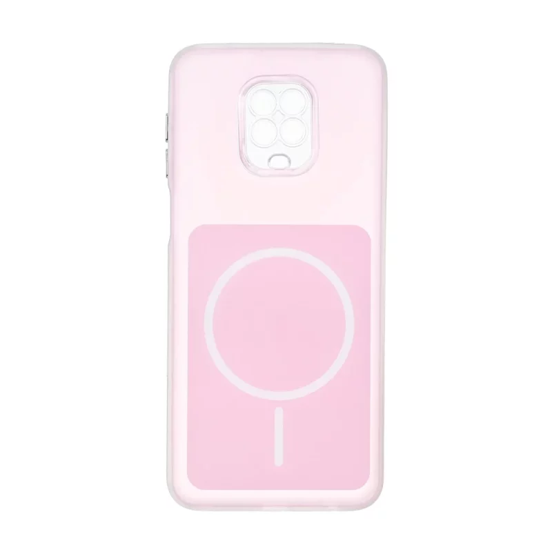 قاب مستطیلی مات طرح مگ سیف لنز شفاف Xiaomi Redmi Note 9S / Redmi Note 9 Pro / Redmi Note 9 Pro Max - صورتی - تصویر 2