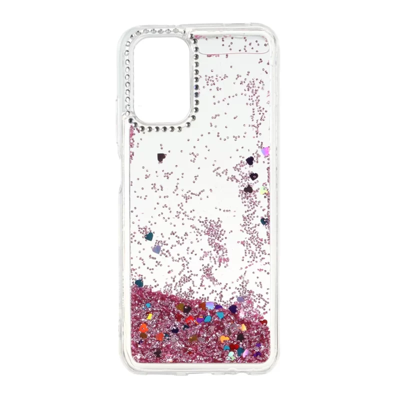 قاب آکواریومی اکلیلی دور ژله ای نگین دار Xiaomi Redmi Note 10 4G / Redmi Note 10S / Poco M5S - طرح 99 - تصویر 2