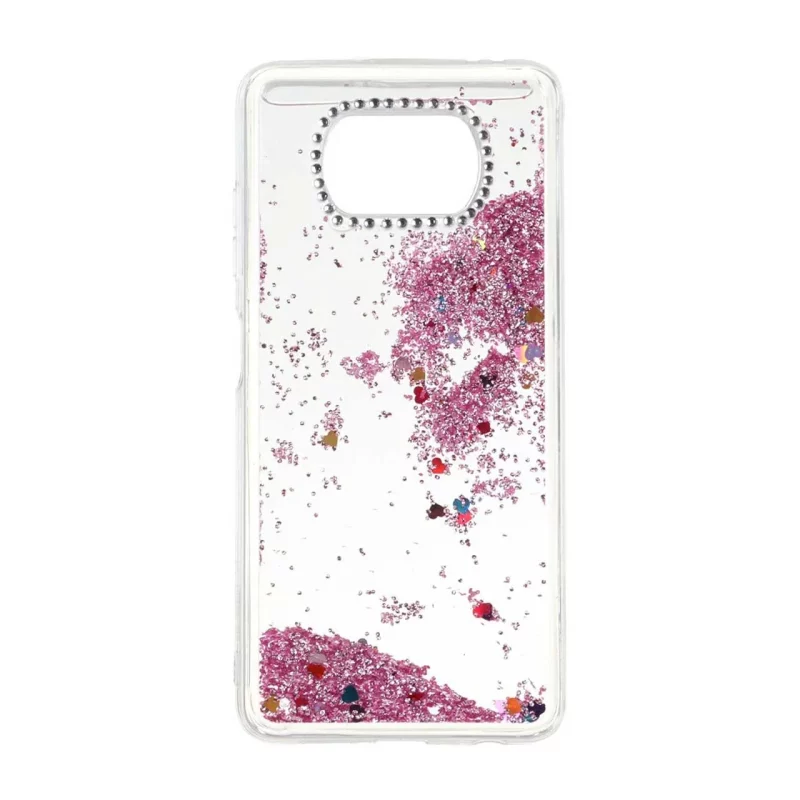 قاب آکواریومی اکلیلی دور ژله ای نگین دار Xiaomi Poco X3 / Poco X3 Pro / Poco X3 NFC - طرح 127 - تصویر 2