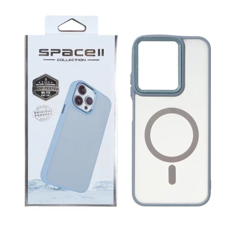 قاب Space مات لنز کربن طرح مگ سیف Xiaomi Redmi 15C / Poco C85 - فیلی (پک دار) - تصویر 2