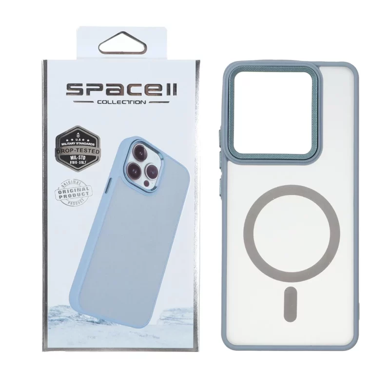 قاب Space مات لنز کربن طرح مگ سیف Xiaomi Redmi Note 14 4G - فیلی (پک دار) - تصویر 2