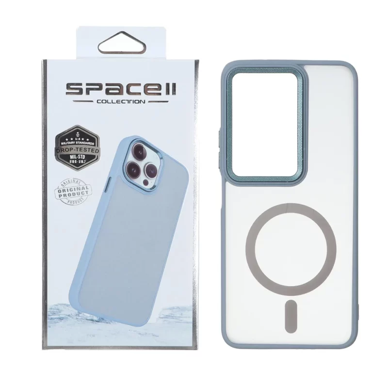 قاب Space مات لنز کربن طرح مگ سیف Xiaomi Redmi 15 4G - فیلی (پک دار) - تصویر 2