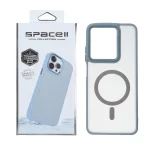قاب Space مات لنز کربن طرح مگ سیف Xiaomi Redmi A5 / Poco C71 - فیلی (پک دار)