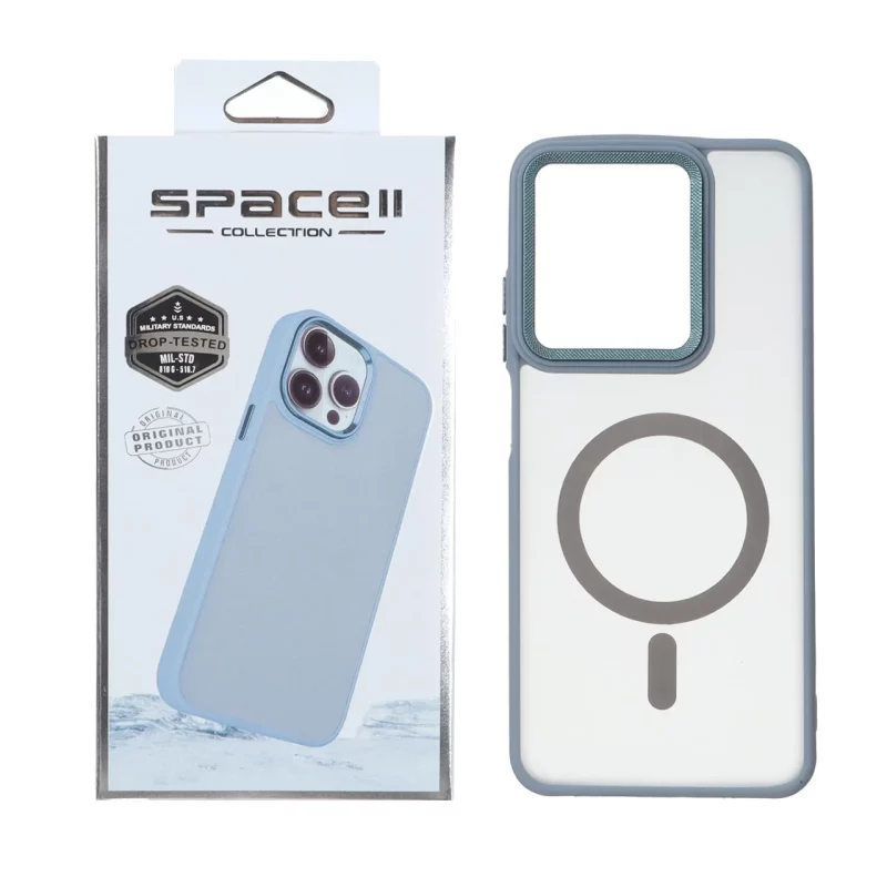 قاب Space مات لنز کربن طرح مگ سیف Xiaomi Redmi A5 / Poco C71 - فیلی (پک دار) - تصویر 2
