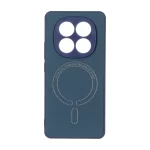 قاب سوزنی طرح مگ سیف نقره ای محافظ لنزدار Xiaomi Redmi Note 14 Pro 5G / Redmi Note 14 Pro Plus 5G / Poco X7 5G - سرمه ای