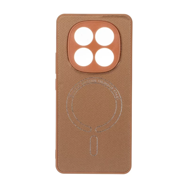 قاب سوزنی طرح مگ سیف نقره ای محافظ لنزدار Xiaomi Redmi Note 14 Pro 5G / Redmi Note 14 Pro Plus 5G / Poco X7 5G - عسلی - تصویر 2