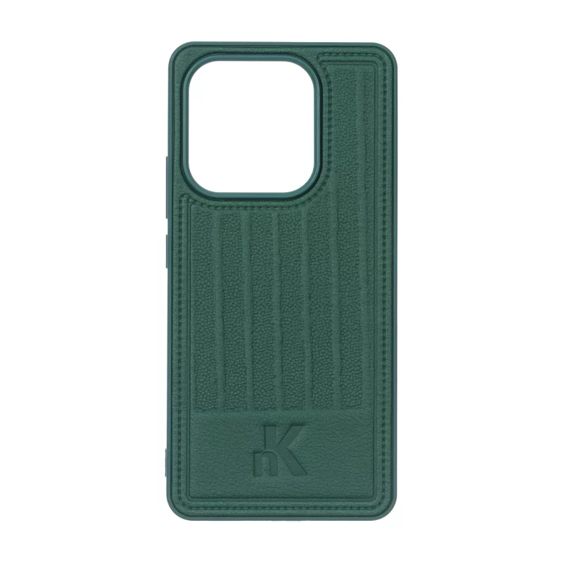 قاب NK چرمی Line Case مدل Xiaomi Redmi Note 14 4G - سبز - تصویر 2
