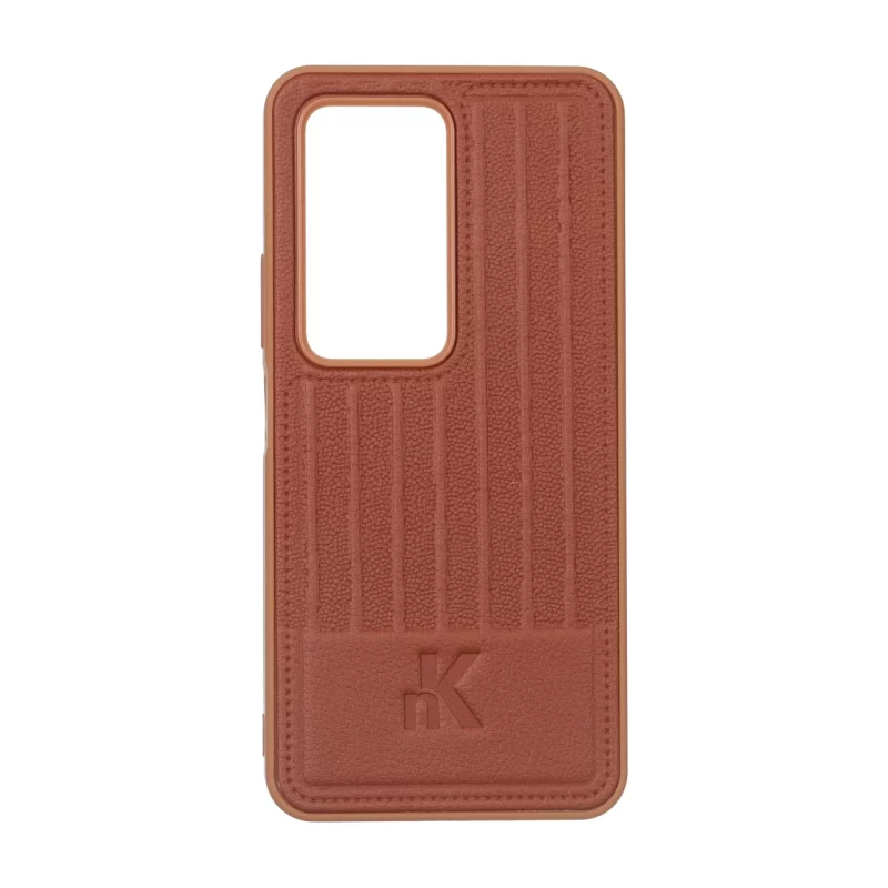 قاب NK چرمی Line Case مدل Xiaomi Redmi 15 4G - قهوه ای - تصویر 2