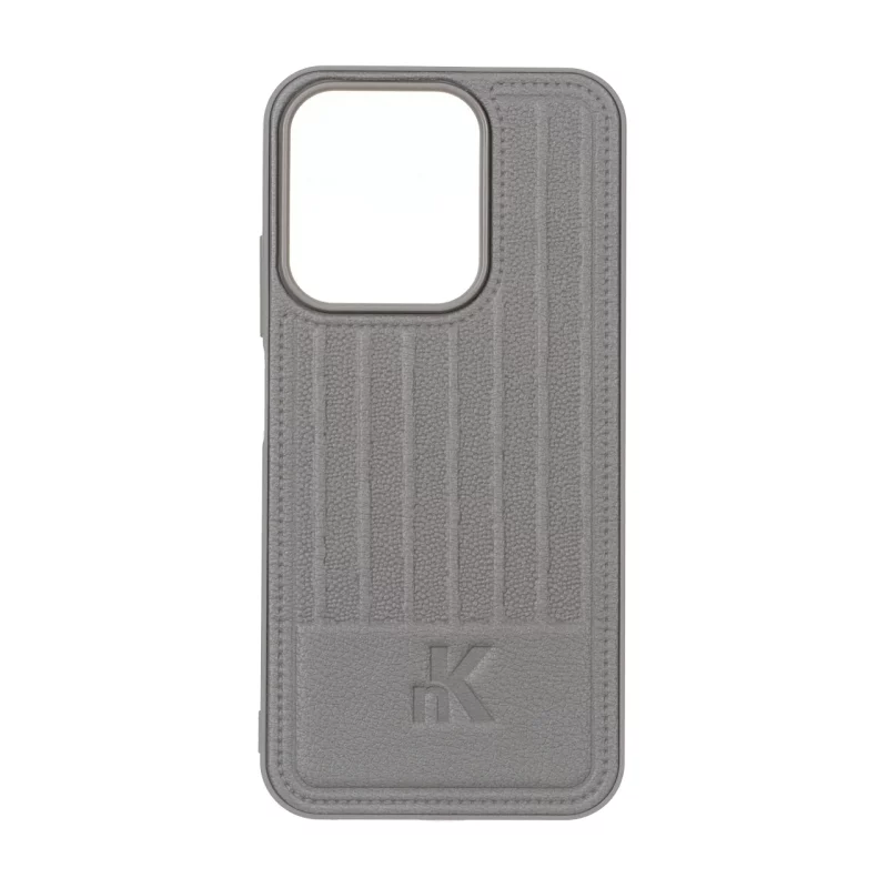 قاب NK چرمی Line Case مدل Xiaomi Redmi 15C / Poco C85 - خاکستری - تصویر 2
