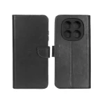 کیف چرمی موبایل مگنتی محافظ لنزدار KRF مدل Xiaomi Redmi Note 14 Pro 4G - مشکی