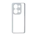 قاب پشت سخت شفاف محافظ لنزدار دور رنگی Xiaomi Redmi Note 14S / Note 13 Pro 4G / Poco M6 Pro 4G - طوسی