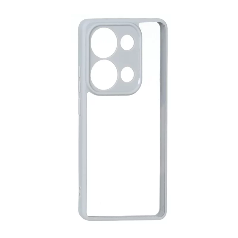 قاب پشت سخت شفاف محافظ لنزدار دور رنگی Xiaomi Redmi Note 14S / Note 13 Pro 4G / Poco M6 Pro 4G - طوسی - تصویر 2