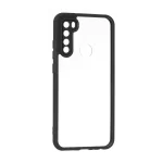 قاب پشت سخت شفاف محافظ لنزدار دور رنگی Xiaomi Redmi Note 8 - مشکی