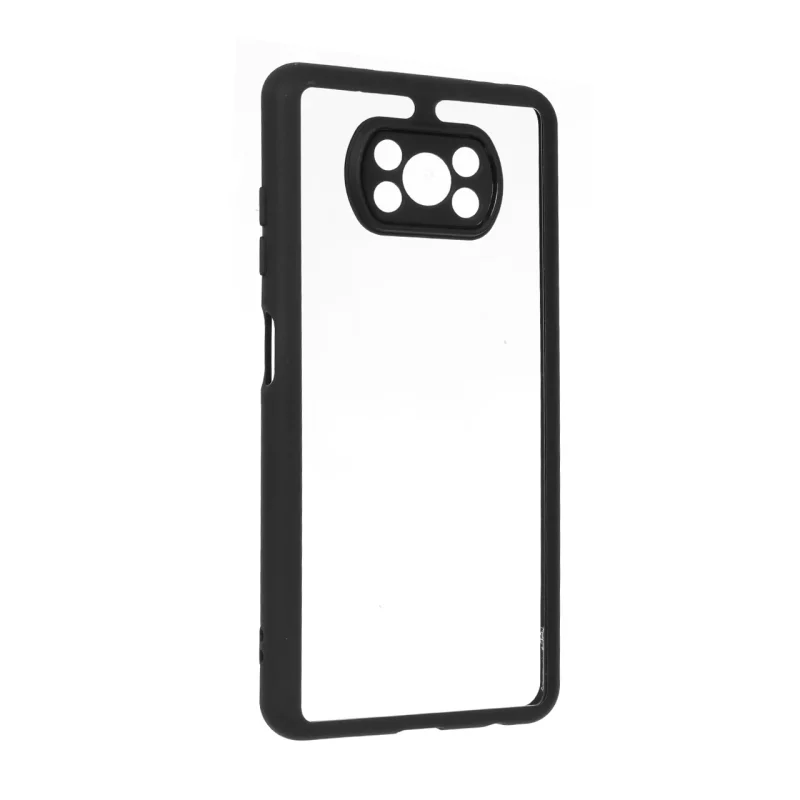 قاب پشت سخت شفاف محافظ لنزدار دور رنگی Xiaomi Poco X3 / Poco X3 Pro / Poco X3 NFC - مشکی - تصویر 2