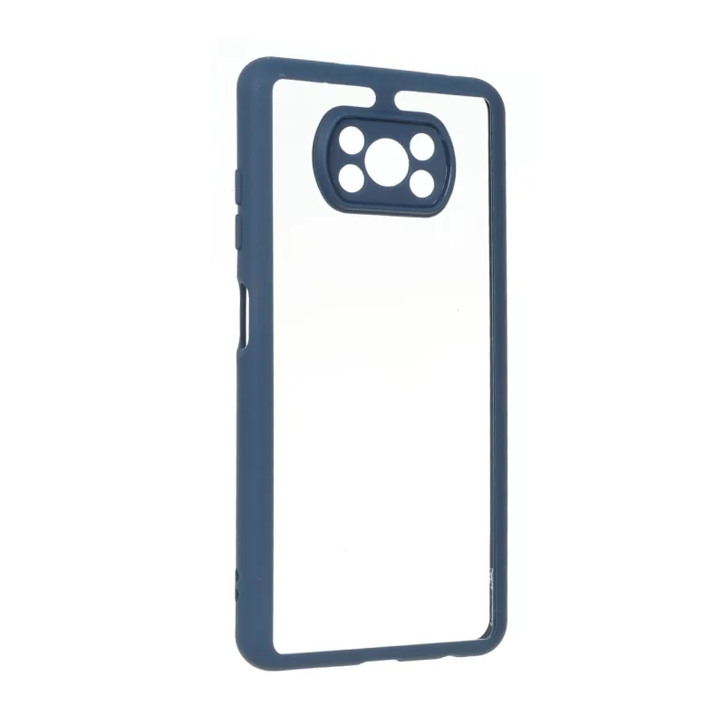 قاب پشت سخت شفاف محافظ لنزدار دور رنگی Xiaomi Poco X3 / Poco X3 Pro / Poco X3 NFC - سرمه ای - تصویر 2