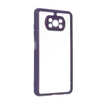 قاب پشت سخت شفاف محافظ لنزدار دور رنگی Xiaomi Poco X3 / Poco X3 Pro / Poco X3 NFC - بنفش