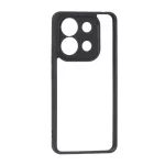 قاب پشت سخت شفاف محافظ لنزدار دور رنگی Xiaomi Redmi Note 13 4G - مشکی