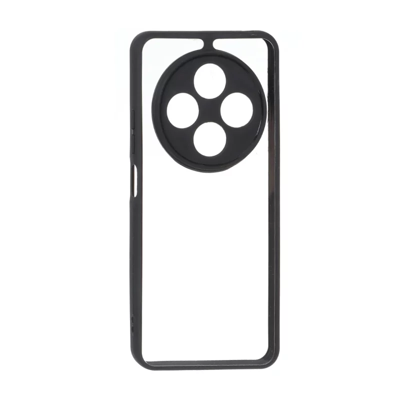 قاب پشت سخت شفاف محافظ لنزدار دور رنگی Xiaomi Redmi 14C / Redmi A4 / Poco C75 - مشکی - تصویر 2