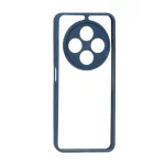 قاب پشت سخت شفاف محافظ لنزدار دور رنگی Xiaomi Redmi 14C / Redmi A4 / Poco C75 - سرمه ای