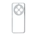 قاب پشت سخت شفاف محافظ لنزدار دور رنگی Xiaomi Redmi 14C / Redmi A4 / Poco C75 - طوسی