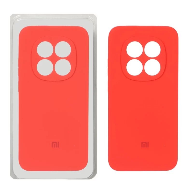 قاب سیلیکونی پاک کنی محافظ لنزدار اورجینال Xiaomi Redmi Note 15 Pro 5G - قرمز (پک اصلی) - تصویر 2