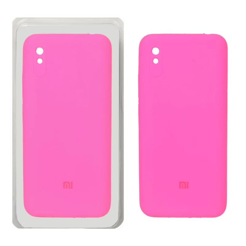 قاب سیلیکونی پاک کنی محافظ لنزدار اورجینال Xiaomi Redmi 9A / Redmi 9A Sport / Redmi 9AT - صورتی فانتزی (پک اصلی) - تصویر 2