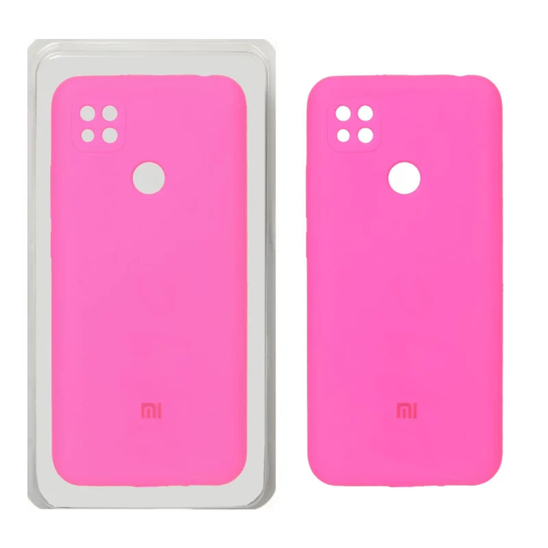 قاب سیلیکونی پاک کنی محافظ لنزدار اورجینال Xiaomi Redmi 10A / Redmi 9C / Poco C31 - صورتی فانتزی (پک اصلی) - تصویر 2