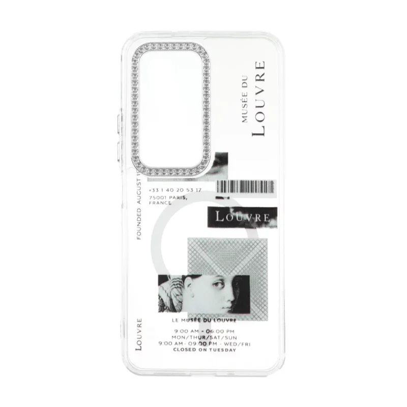 قاب ژله ای شفاف طرح دار دور لنز نگین دار Xiaomi Redmi 15 4G - کد 299 - تصویر 2
