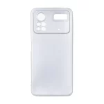 قاب طرح الکترواستاتیک مات محافظ لنزدار Xiaomi Poco X4 Pro - نقره ای