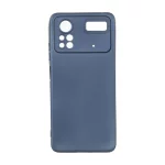 قاب طرح الکترواستاتیک مات محافظ لنزدار Xiaomi Poco X4 Pro - سرمه ای