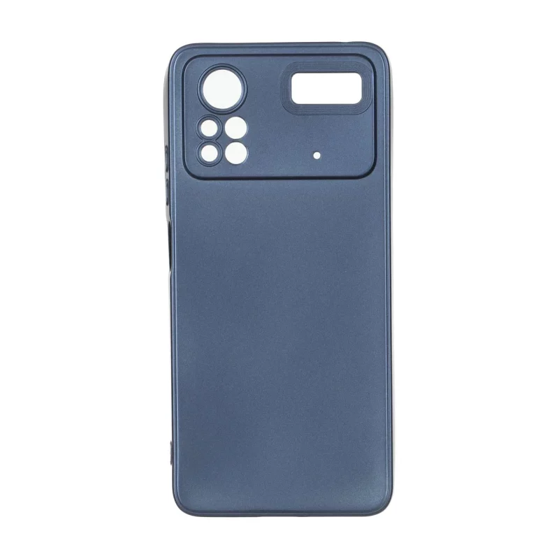 قاب طرح الکترواستاتیک مات محافظ لنزدار Xiaomi Poco X4 Pro - سرمه ای - تصویر 2