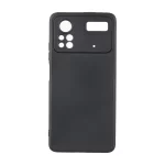 قاب طرح الکترواستاتیک مات محافظ لنزدار Xiaomi Poco X4 Pro - مشکی