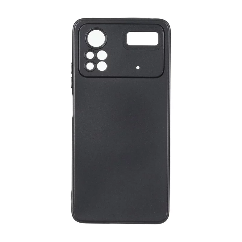 قاب طرح الکترواستاتیک مات محافظ لنزدار Xiaomi Poco X4 Pro - مشکی - تصویر 2