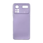 قاب طرح الکترواستاتیک مات محافظ لنزدار Xiaomi Poco X4 Pro - بنفش