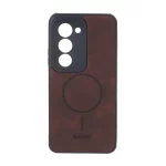 قاب جیر Kajsa طرح مگ سیف MNC مدل Xiaomi Redmi 15 4G - قهوه ای