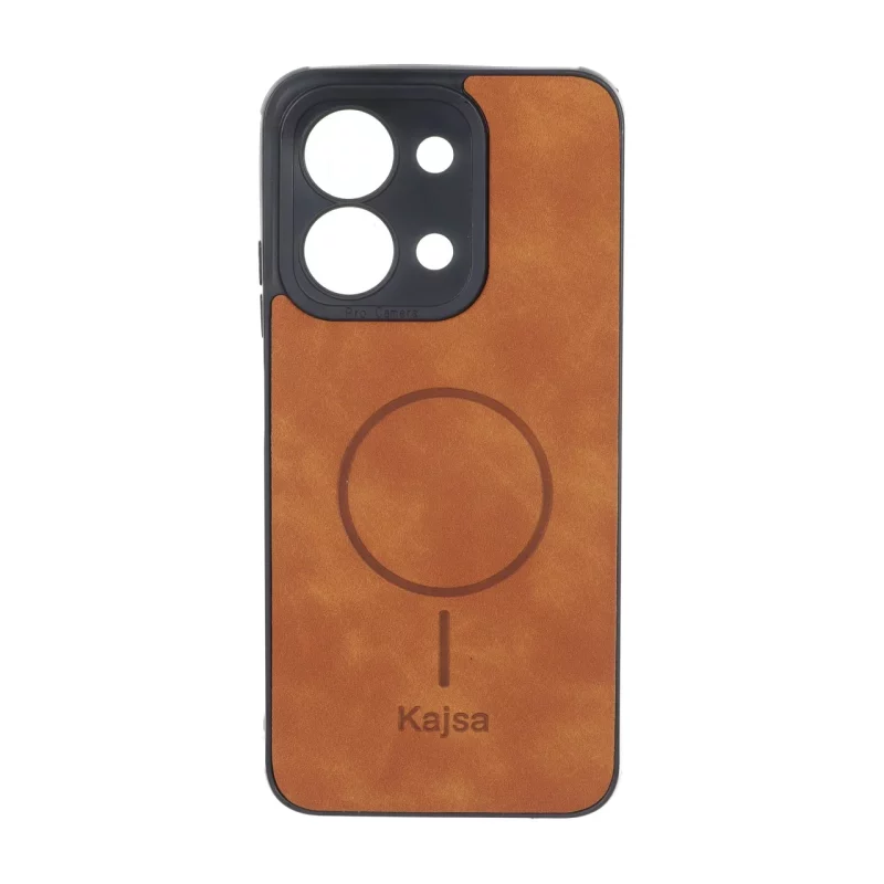 قاب جیر Kajsa طرح مگ سیف MNC مدل Xiaomi Redmi 15C / Poco C85 - قهوه ای روشن - تصویر 2