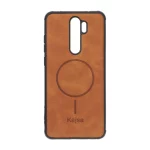 قاب جیر Kajsa طرح مگ سیف MNC مدل Xiaomi Redmi Note 8 Pro - قهوه ای روشن