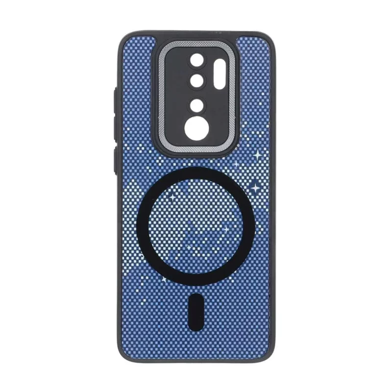 قاب شطرنجی لنز کربن طرح مگ سیف محافظ لنزدار Xiaomi Redmi Note 8 Pro - یاسی - تصویر 2