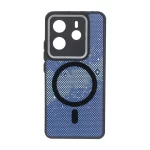 قاب شطرنجی لنز کربن طرح مگ سیف محافظ لنزدار Xiaomi Redmi Note 14 4G - یاسی