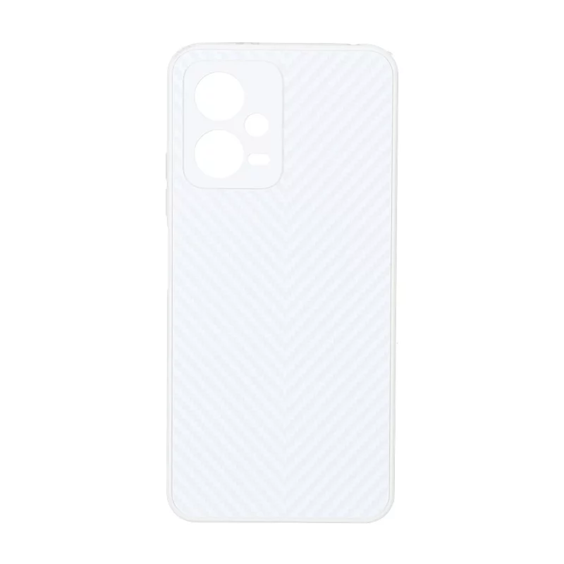 قاب طرح کربن PVD مدل Xiaomi Redmi Note 12 5G / Poco X5 5G - سفید - تصویر 2