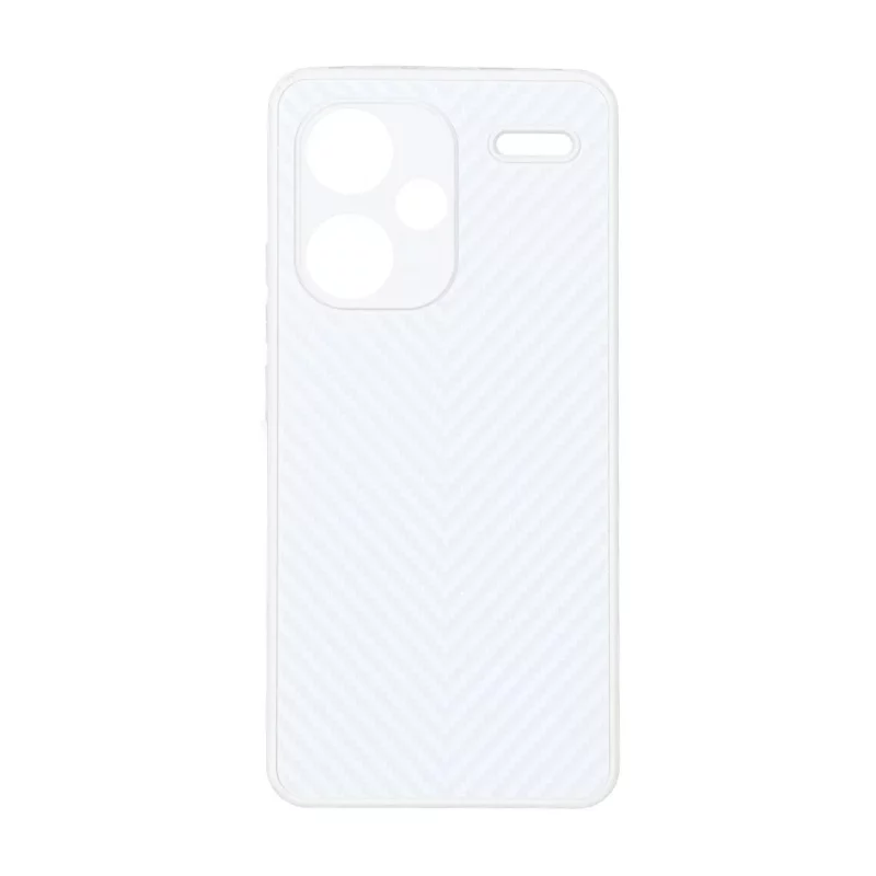 قاب طرح کربن PVD مدل Xiaomi Redmi Note 13 Pro Plus 5G - سفید - تصویر 2
