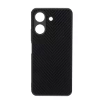 قاب طرح کربن PVD مدل Xiaomi Redmi 13C / Poco C65 - مشکی