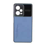 قاب Auto Focus طرح چرم Xiaomi Redmi Note 12 Pro 5G - آبی