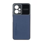 قاب Auto Focus طرح چرم Xiaomi Redmi Note 12 5G / Poco X5 5G - سرمه ای