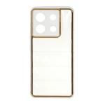 قاب پافر شفاف دور متال Xiaomi Redmi Note 13 Pro 5G / Poco X6 5G - طلایی