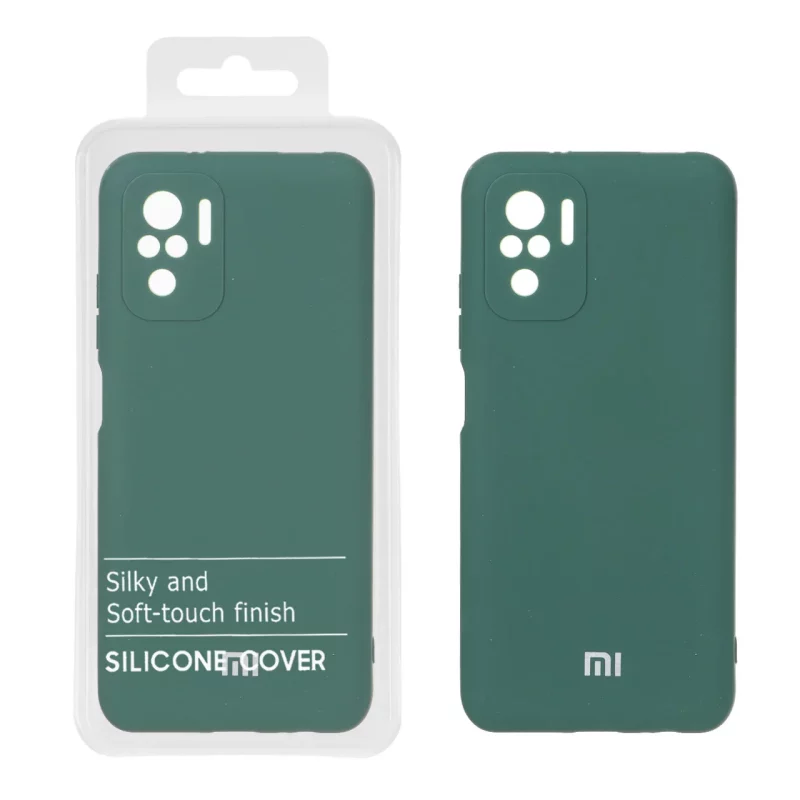 قاب نیو سیلیکون محافظ لنزدار RFF مدل Xiaomi Redmi Note 10 4G / Redmi Note 10S / Poco M5S - سبز (پک دار) - تصویر 2