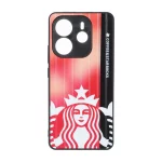 قاب Line Case محافظ لنز برجسته طرح دار Xiaomi Redmi Note 14 4G - کد 66