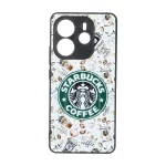 قاب Line Case محافظ لنز برجسته طرح دار Xiaomi Redmi Note 14 4G - کد 71