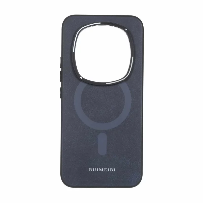 قاب Ruimeibi طرح مگ سیف لنز خطی Xiaomi Redmi Note 15 Pro Plus - سرمه ای تیره - تصویر 2